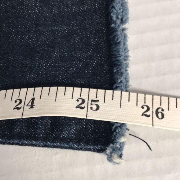 TOMMY HILFIGER Classic Boot Jeans Frayed Hem Womens Size 0 Wide Leg Flared Denim - Picture 12 of 12